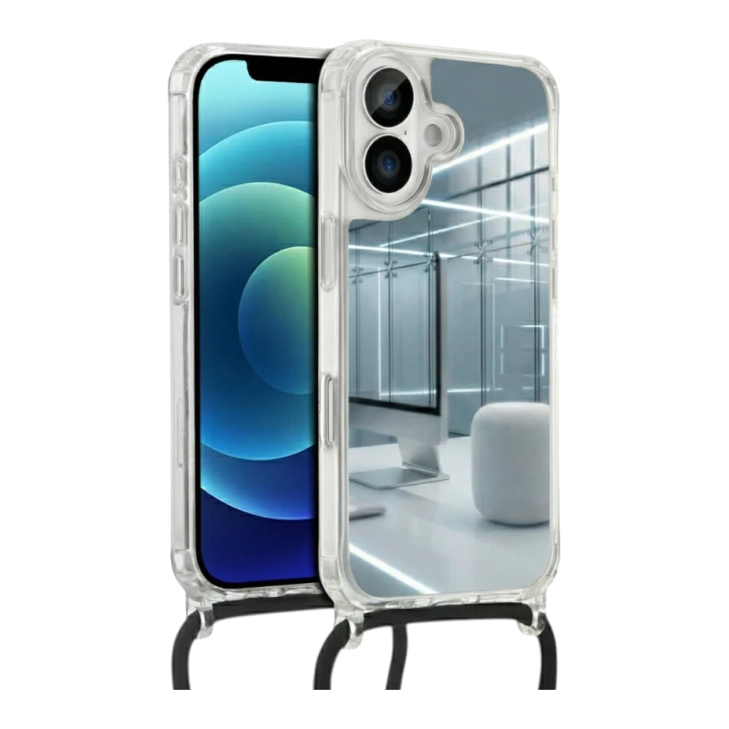 Coque miroir avec cordon · CoverMe Cordon Noir